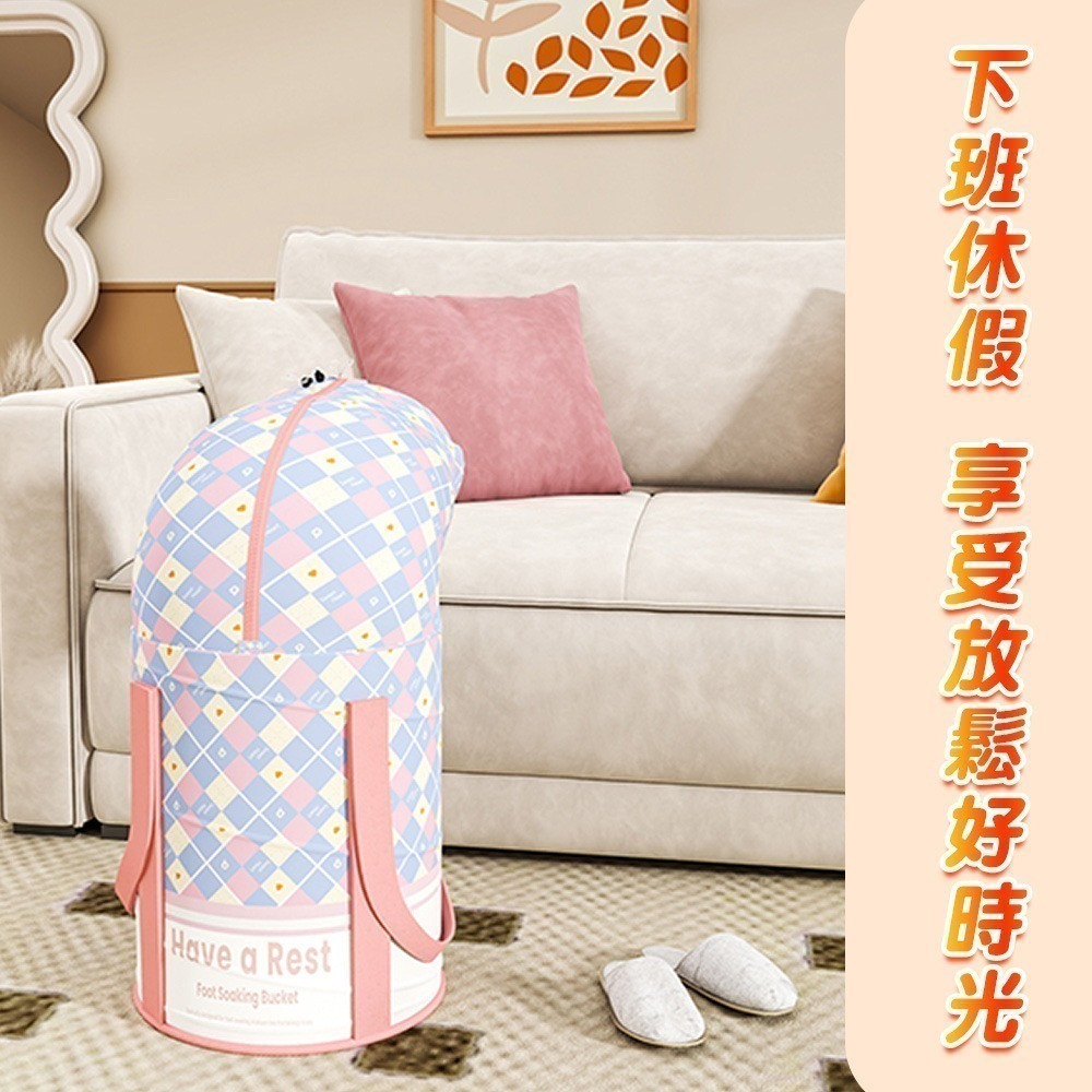 升級彈簧支撐摺疊泡腳桶 泡腳桶 泡腳袋 折疊泡腳桶 泡腳桶折疊 摺疊泡腳桶 泡腳盆 泡腳桶摺疊 泡腳包 泡腳泡腳機-細節圖7