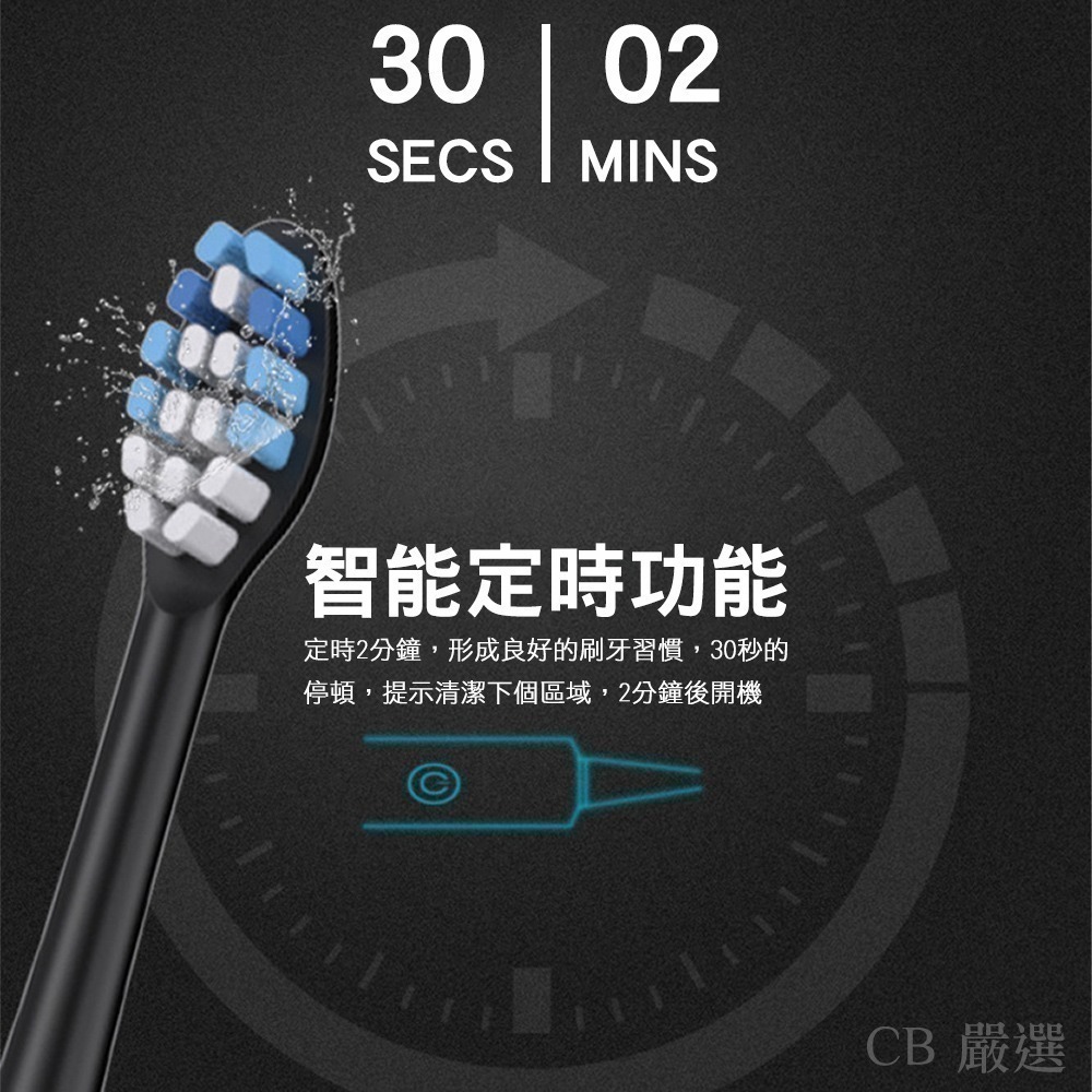 【7-ELEVEN 門市團購】贈6刷頭+收納盒 磁懸浮聲波電動牙刷組-細節圖6