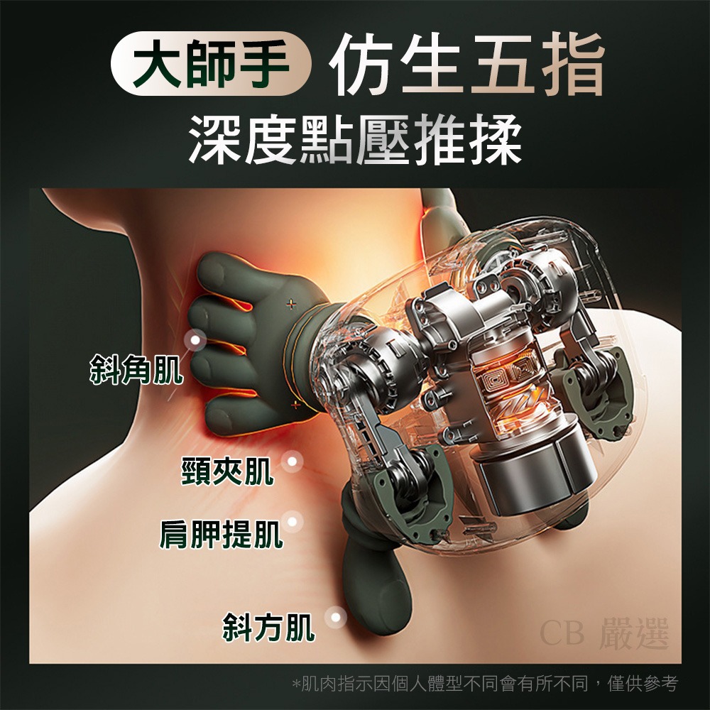 肩頸按摩器 肩頸按摩儀 肩頸按摩 斜方肌按摩 頸部按摩器 熱敷功能  按摩機 肩部按摩 腰腿按摩器-細節圖3