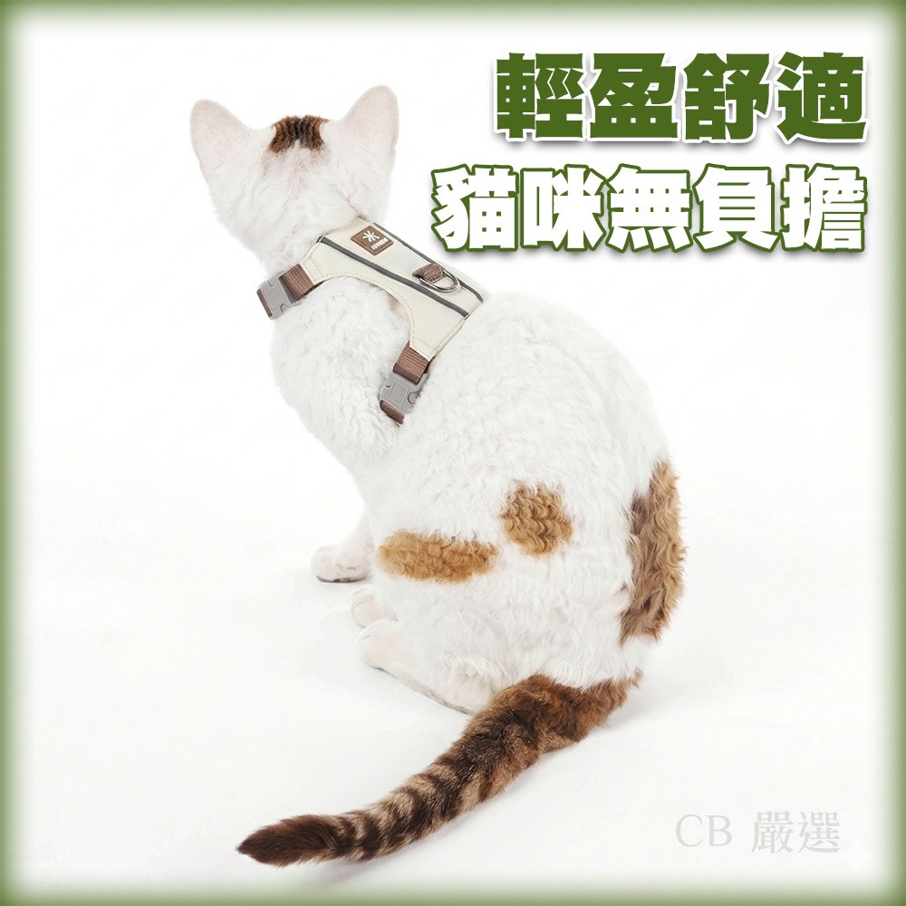 【輕量反光設計】貓胸背帶 胸背帶 貓咪胸背帶 寵物胸背帶 寵物牽繩胸背帶 貓背帶 胸背帶 貓牽繩胸背帶 貓咪牽繩 貓牽繩-細節圖2