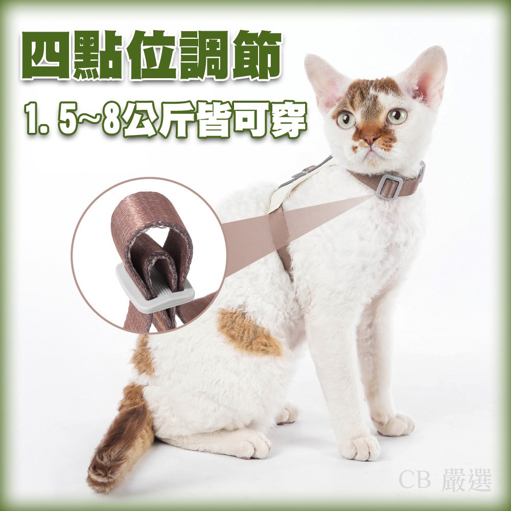 【輕量反光設計】貓胸背帶 胸背帶 貓咪胸背帶 寵物胸背帶 寵物牽繩胸背帶 貓背帶 胸背帶 貓牽繩胸背帶 貓咪牽繩 貓牽繩-細節圖4