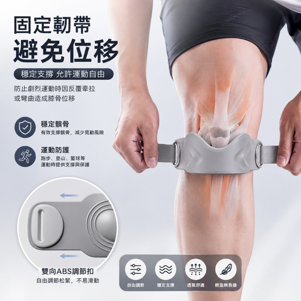 運動髕骨帶 護膝髕骨帶-細節圖7