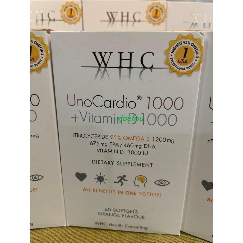 WHC UnoCardio 1000 + Vitamin D魚油Omega-3 [IFOS五顆星、Labdoor第一名]-細節圖6