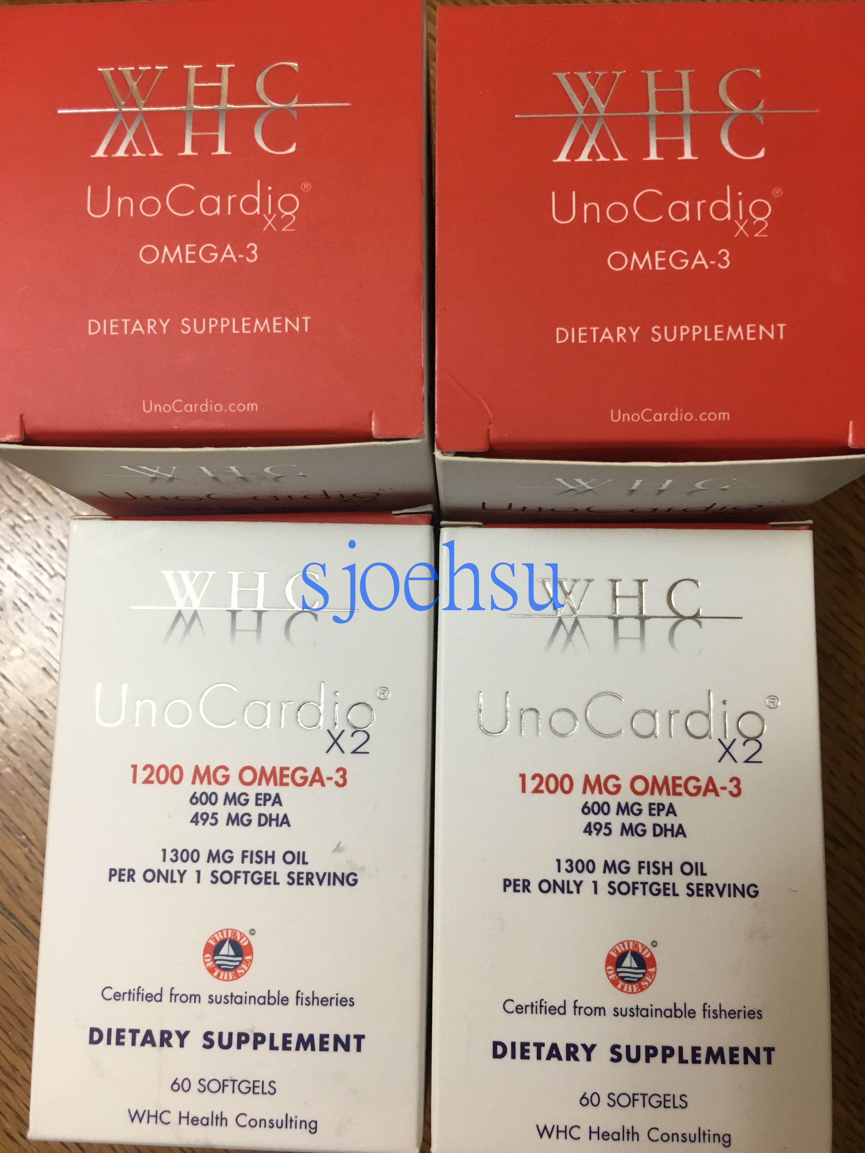 WHC UnoCardioX2 魚油Omega3 [Labdoor第三名][歐洲原裝貨] WHC UnoCardio高品質魚油專賣