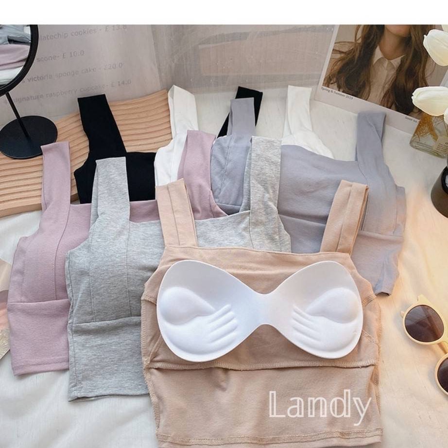 ღ 𝕃𝕒𝕟𝕕𝕪 ღ ｛現+預購｝外穿無袖運動瑜伽背心女夏季 韓版休閒百搭純色吊帶上衣 基底衣上衣背心 熱賣款-細節圖3