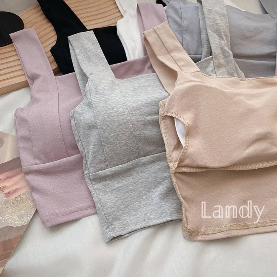 ღ 𝕃𝕒𝕟𝕕𝕪 ღ ｛現+預購｝外穿無袖運動瑜伽背心女夏季 韓版休閒百搭純色吊帶上衣 基底衣上衣背心 熱賣款-細節圖4