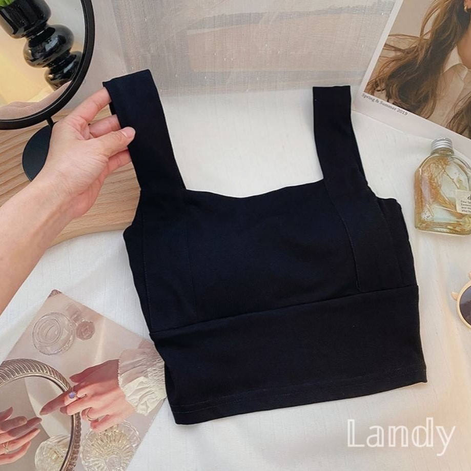 ღ 𝕃𝕒𝕟𝕕𝕪 ღ ｛現+預購｝外穿無袖運動瑜伽背心女夏季 韓版休閒百搭純色吊帶上衣 基底衣上衣背心 熱賣款-細節圖7