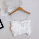 ღ 𝕃𝕒𝕟𝕕𝕪 ღ ｛現貨｝#063 性感吊帶抹胸上衣 夏季新款性感百搭露肩背心 性感美背背心-規格圖9