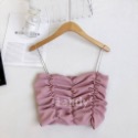 ღ 𝕃𝕒𝕟𝕕𝕪 ღ ｛現貨｝#063 性感吊帶抹胸上衣 夏季新款性感百搭露肩背心 性感美背背心-規格圖9