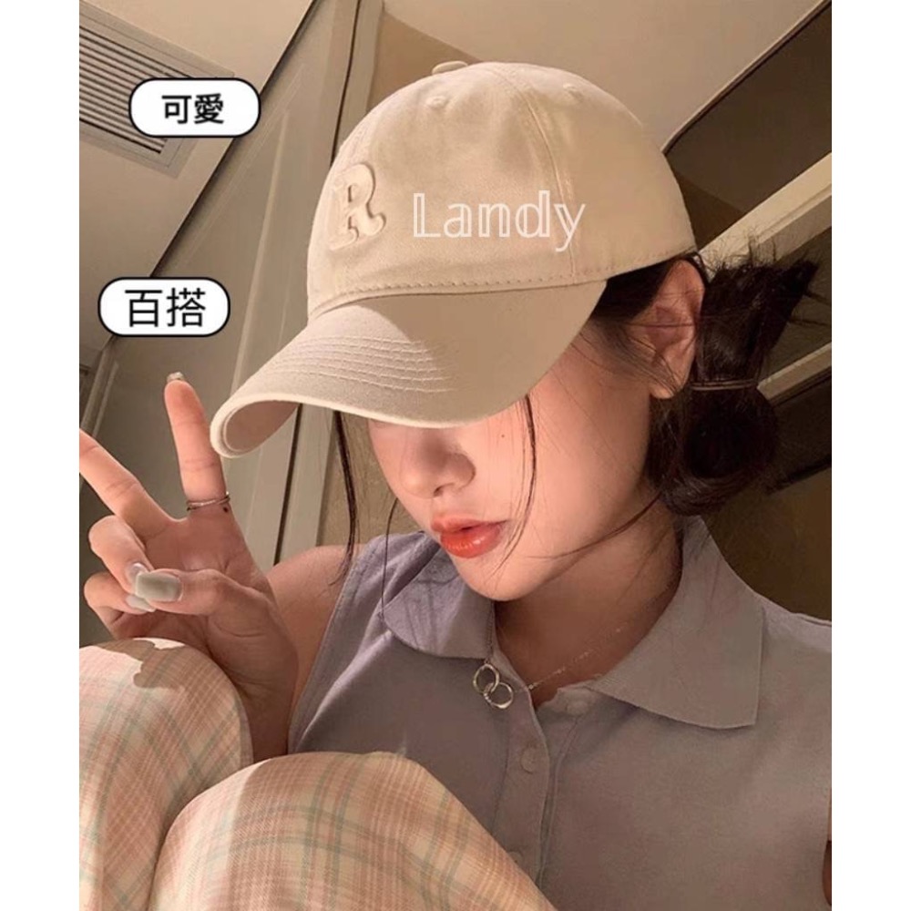 ღ 𝕃𝕒𝕟𝕕𝕪 ღ ｛現+預購｝#083 百搭顯瘦小臉棒球帽 鴨舌帽棒球帽 顯瘦小臉減齡款式-細節圖2