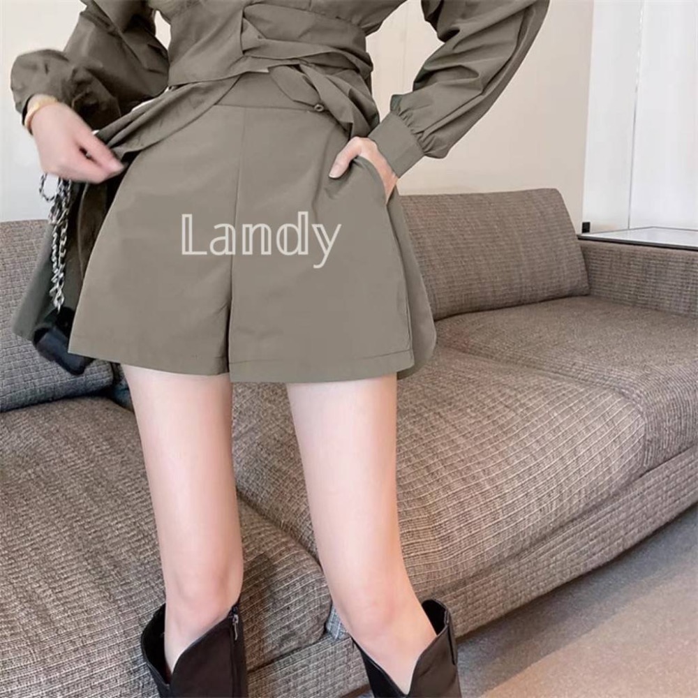 ღ 𝕃𝕒𝕟𝕕𝕪 ღ ｛現+預購｝#085 秋季穿搭2023年新款法式長袖襯衫連衣裙子套裝褲 高級感超好看女裝-細節圖6