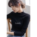 ღ 𝕃𝕒𝕟𝕕𝕪 ღ ｛現+預購｝#113 2023年新款秋季半高領毛衣 修身顯瘦長袖上衣 中領内搭打底針織上衣-規格圖7