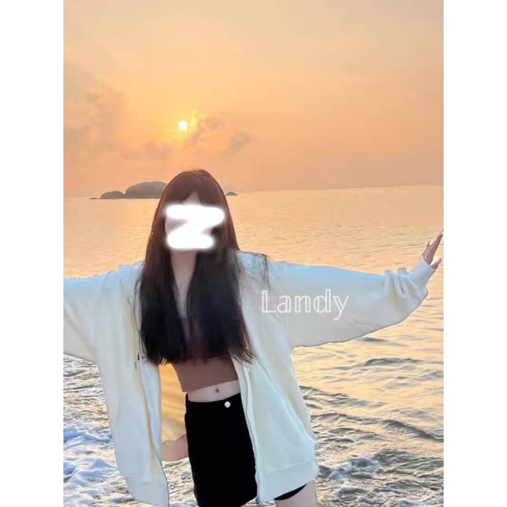 ღ 𝕃𝕒𝕟𝕕𝕪 ღ ｛預購｝#169 超火加绒加厚女秋冬外套oversize連帽外套韓版慵懶感外套-細節圖3