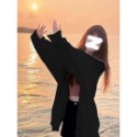 ღ 𝕃𝕒𝕟𝕕𝕪 ღ ｛預購｝#169 超火加绒加厚女秋冬外套oversize連帽外套韓版慵懶感外套-規格圖7