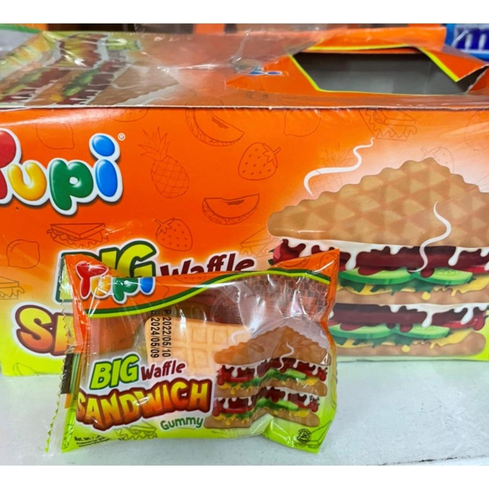 YUPI 呦皮 大鬆餅三明治造型軟糖-細節圖2