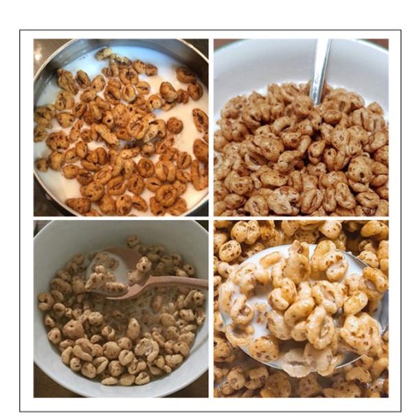 韓國 CROWN 皇冠甜麥仁 74g 甜麥仁 小麥餅乾 小麥 餅乾 沙拉 牛奶 早餐-細節圖2