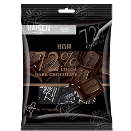 甘百世 72%黑巧克力 黑巧克力 巧克力 黑巧克力片 【麗麗麗】