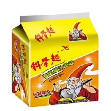 科學麵 原味 香蔥雞汁 統一脆麵  (五合一)袋-細節圖2