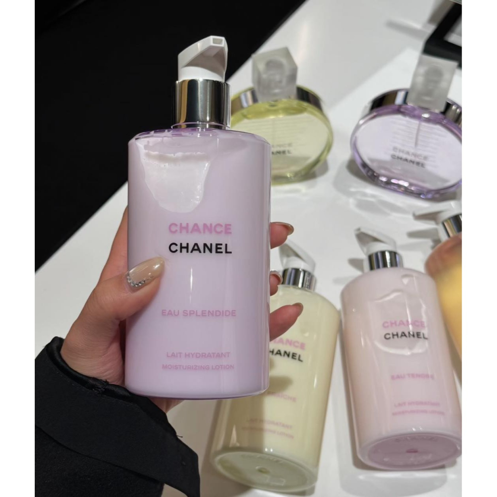 🎀妝可愛🎀香奈兒  CHANEL CHANCE 綠色輕盈 紫色霓幻 粉紅甜蜜 身體乳 沐浴露【台灣專櫃】-細節圖2