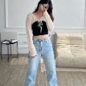 PiPi피피 闆娘推薦✨可鹽可甜綁帶小罩衫1001 3色-規格圖7