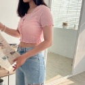 PiPi피피 甜心愛心釦木耳邊上衣｜正韓-規格圖4