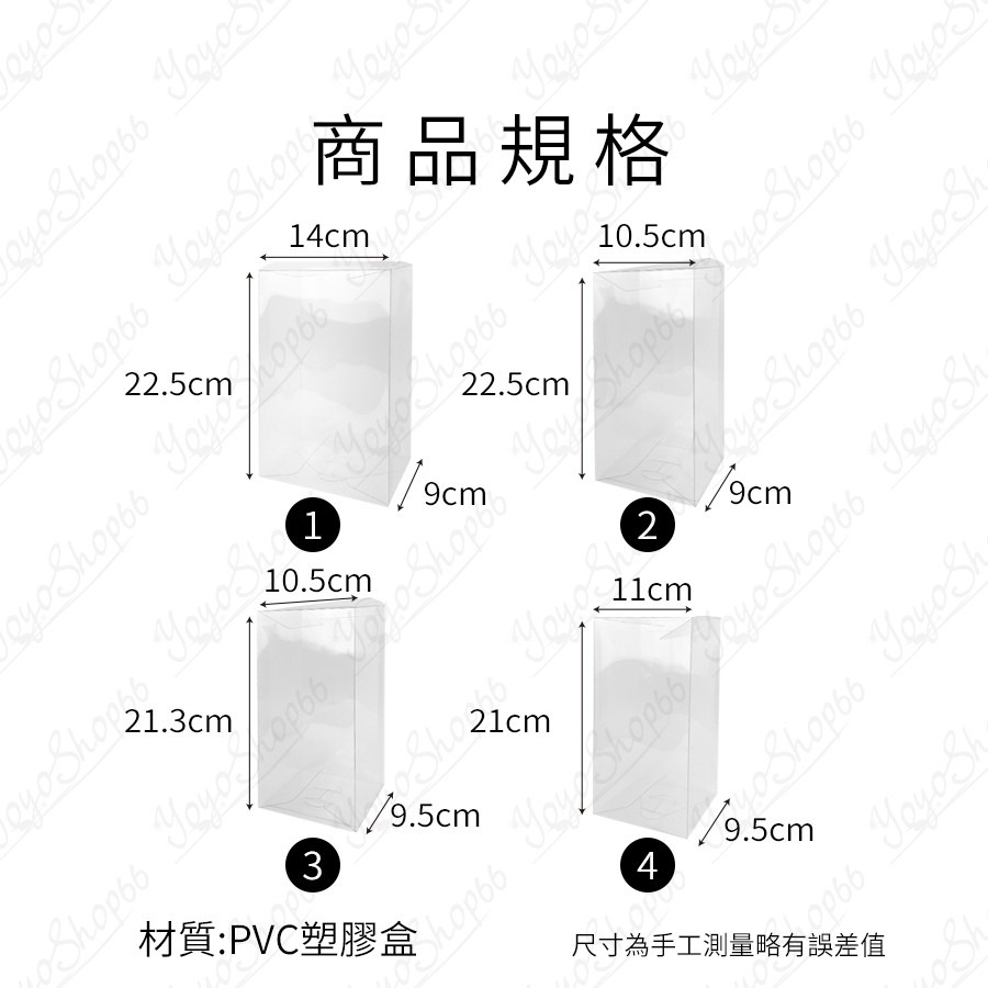 pvc透明盒 塑膠盒 飾品盒 手工盒 餅乾盒 多規格 透明盒 展示盒 娃娃機 禮盒包裝 防撞盒【雀雀不是胖】-細節圖2