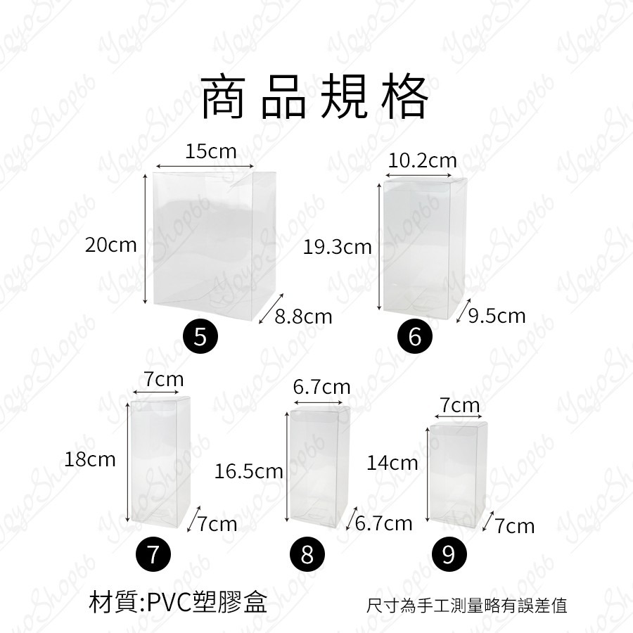 pvc透明盒 塑膠盒 飾品盒 手工盒 餅乾盒 多規格 透明盒 展示盒 娃娃機 禮盒包裝 防撞盒【雀雀不是胖】-細節圖3