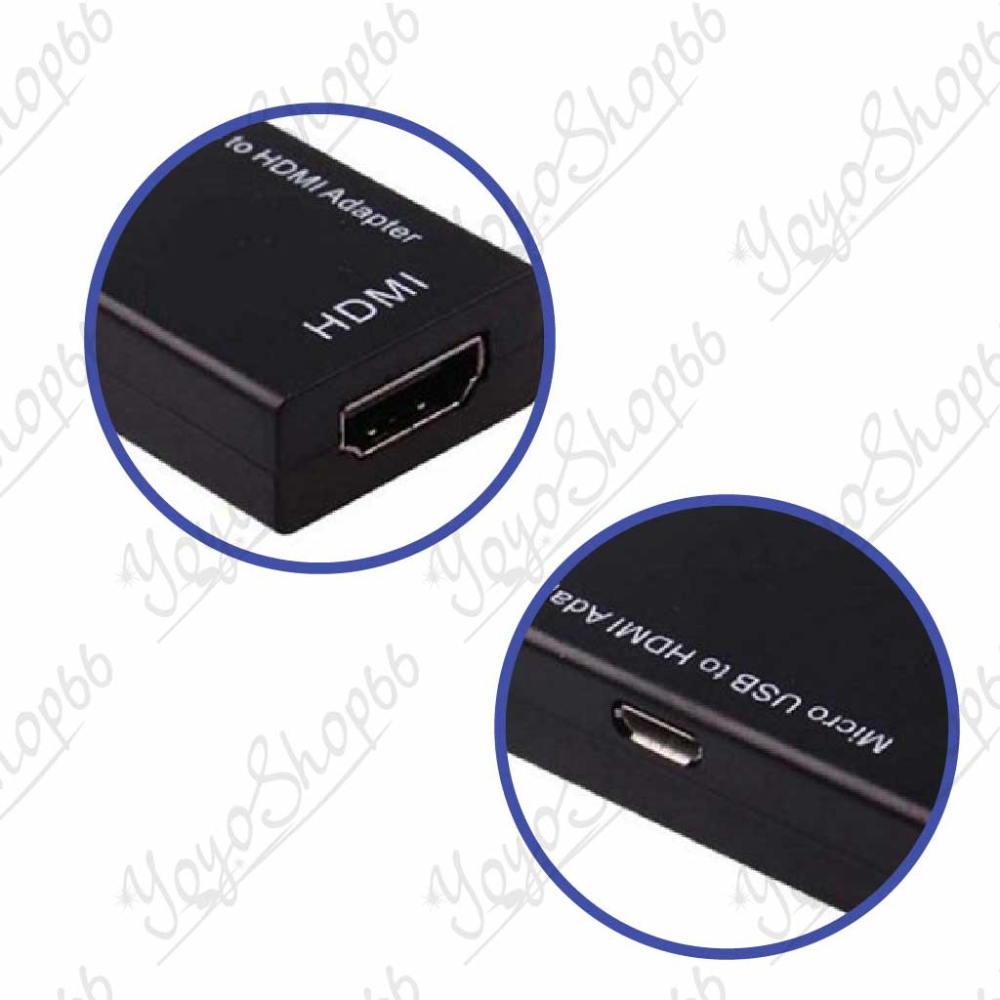 MICRO USB 轉HDMI mirco usb 5pin轉hdmi高清轉換線 S2 to hdmi【雀雀不是胖】-細節圖6