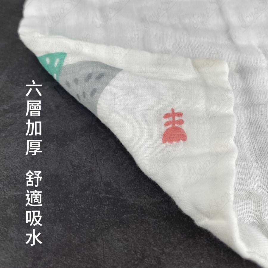 六層泡泡紗方巾 純棉方巾 口水巾 方巾 紗布手帕 水洗紗布巾 嬰幼兒洗澡巾 手帕 純棉 兒童方巾【雀雀不是胖】-細節圖5