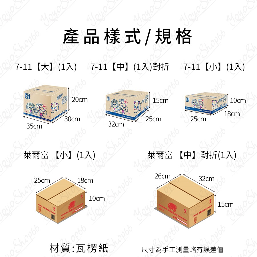 紙箱 交貨便寄件箱  7-11超商 萊爾富 全家 ok 包裝 便利箱 交貨便 網拍 物流 裝箱 【雀雀不是胖】-細節圖2