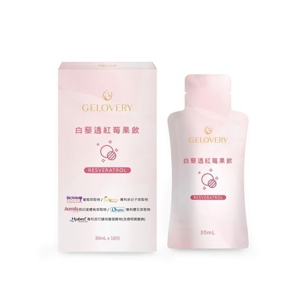 Gelovery 白藜透紅莓果飲30ml『 單盒 10包 』（葷）【雀雀不是胖】-規格圖11
