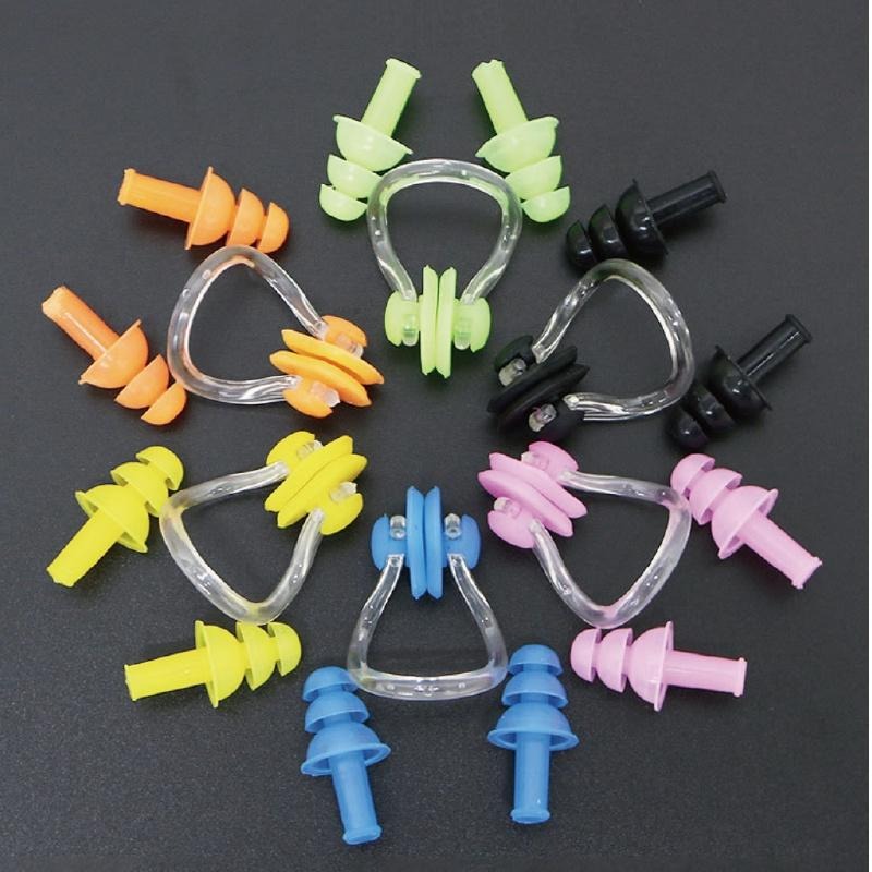 【健人體育🔥現貨】游泳鼻夾 鼻夾 夾鼻器 矽膠耳塞 游泳耳塞 游泳鼻夾 耳塞 套裝 洗澡防水 隔音 睡覺 帶繩耳塞-細節圖7