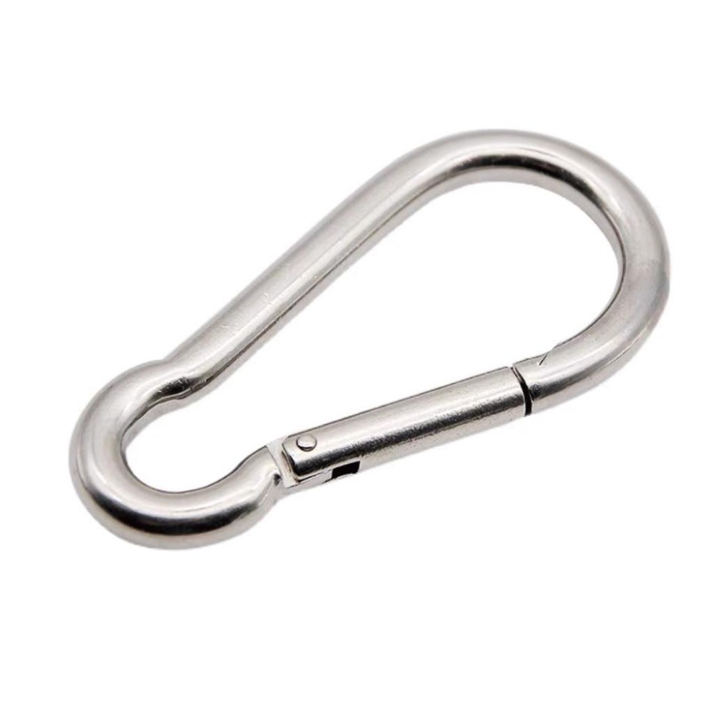 【健人體育🔥現貨】304不鏽鋼彈簧扣 健身器材D型扣 快拆鋁合金登山扣 登山扣 彩色鑰匙扣 鋁合金快掛 背包扣 外掛扣-細節圖7