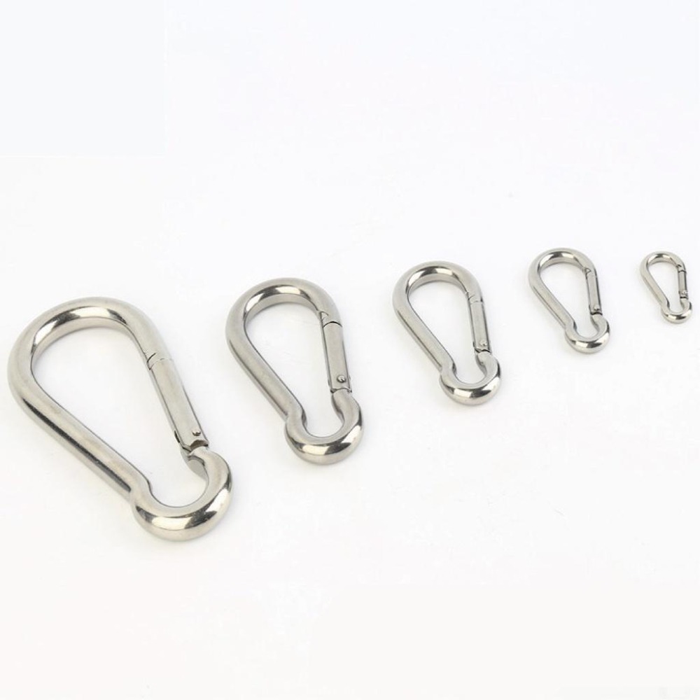 【健人體育🔥現貨】304不鏽鋼彈簧扣 健身器材D型扣 快拆鋁合金登山扣 登山扣 彩色鑰匙扣 鋁合金快掛 背包扣 外掛扣-細節圖8