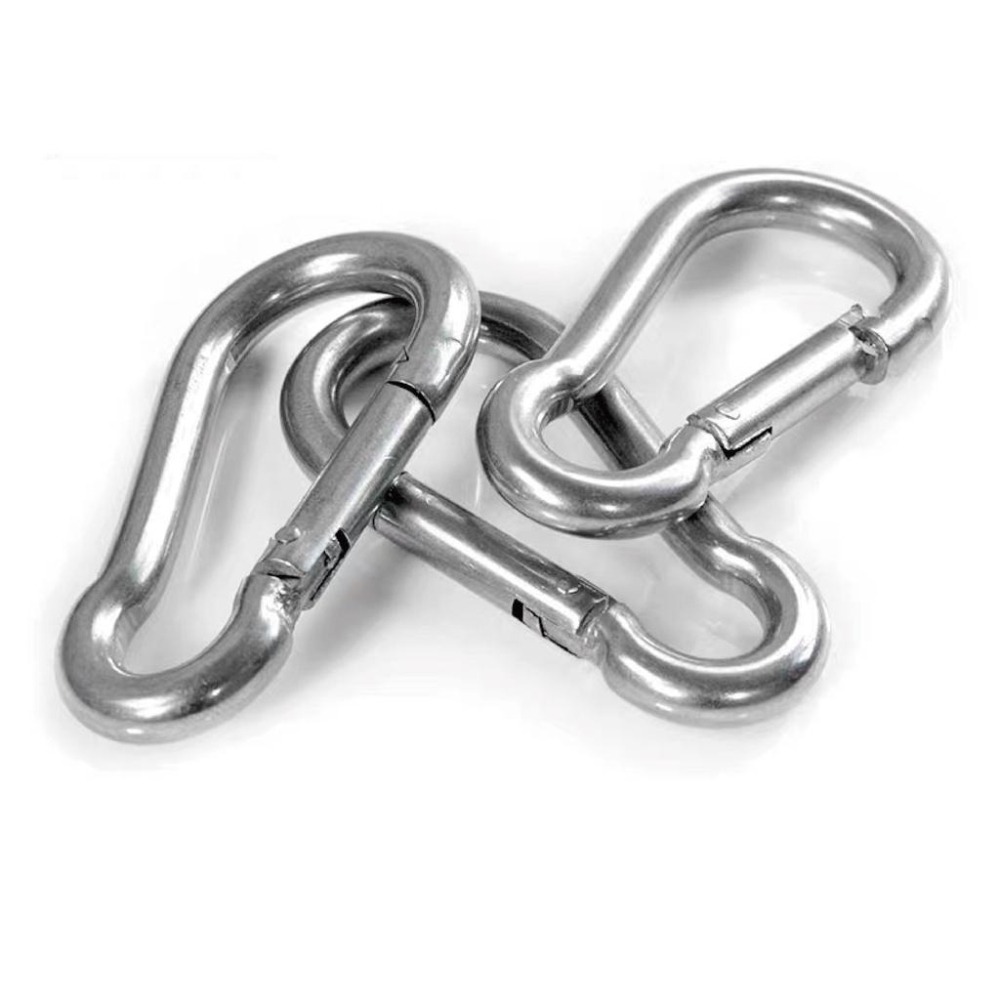 【健人體育🔥現貨】304不鏽鋼彈簧扣 健身器材D型扣 快拆鋁合金登山扣 登山扣 彩色鑰匙扣 鋁合金快掛 背包扣 外掛扣-細節圖9