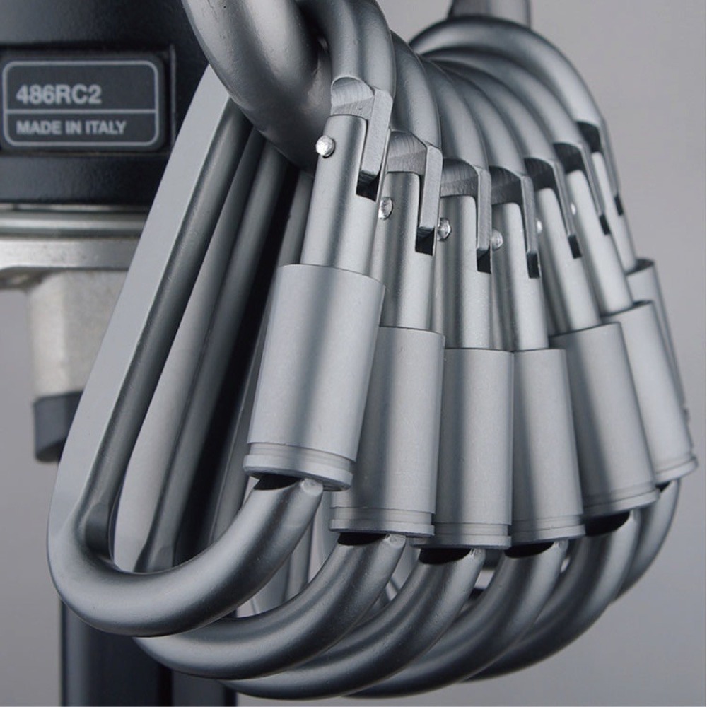 【健人體育🔥現貨】8號鋁合金登山扣 D行登山扣 快拆鋁合金登山扣 登山扣 彩色鑰匙扣 鋁合金快掛 背包扣 5號 鑰匙扣-細節圖3