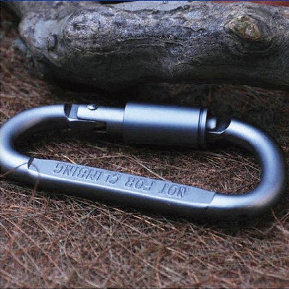 【健人體育🔥現貨】8號鋁合金登山扣 D行登山扣 快拆鋁合金登山扣 登山扣 彩色鑰匙扣 鋁合金快掛 背包扣 5號 鑰匙扣-細節圖7