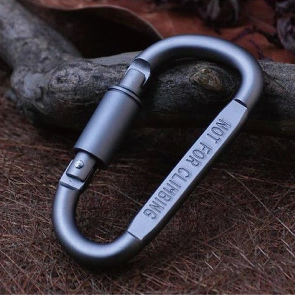 【健人體育🔥現貨】8號鋁合金登山扣 D行登山扣 快拆鋁合金登山扣 登山扣 彩色鑰匙扣 鋁合金快掛 背包扣 5號 鑰匙扣-細節圖8