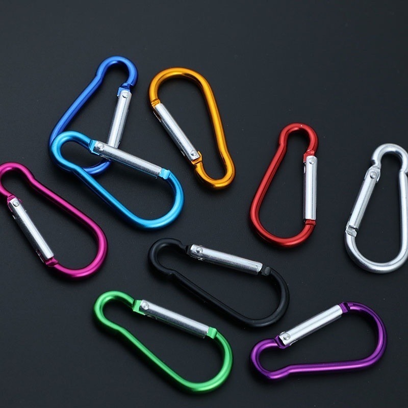 【健人體育🔥現貨】5號 葫蘆扣 快拆鋁合金登山扣 登山扣 彩色鑰匙扣 鋁合金快掛 背包扣 外掛扣 活扣 書包掛扣 葫蘆-細節圖7