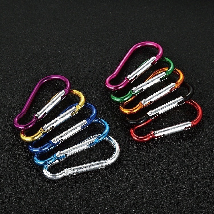 【健人體育🔥現貨】5號 葫蘆扣 快拆鋁合金登山扣 登山扣 彩色鑰匙扣 鋁合金快掛 背包扣 外掛扣 活扣 書包掛扣 葫蘆-細節圖8