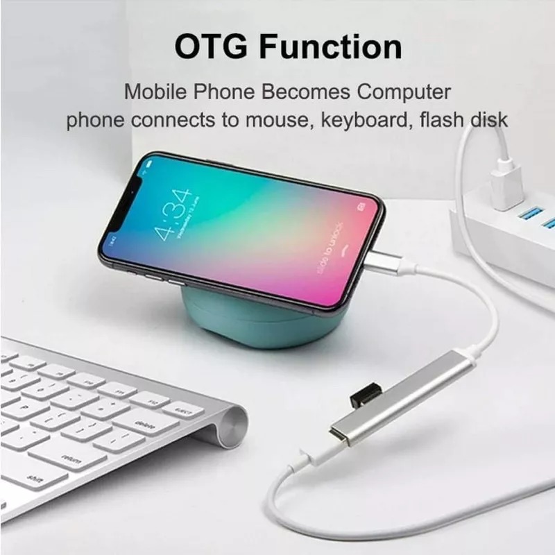 TypeC集線器 USB3.0轉接分線器 MacBook筆電集線裝置 手機OTG多功能拓展裝置-細節圖3