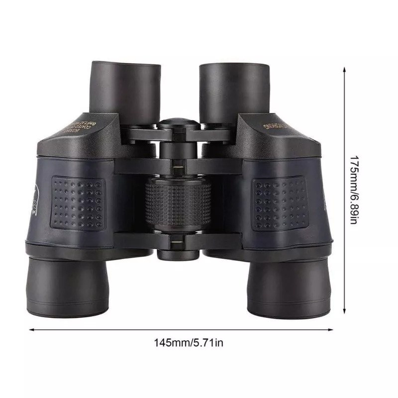 賞鳥望遠鏡附收納袋 雙筒HD高倍夜視60x60演唱會球賽望遠鏡 戶外休閒露營狩獵風景觀察鏡-細節圖7