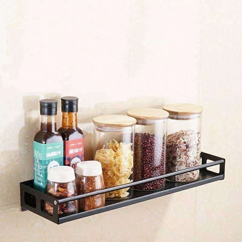 廚房不鏽鋼置物架Kitchen shelving 調味料瓶罐整理櫃 多功能廚具收納架 油鹽醬醋壁掛層架 懸掛架-細節圖3