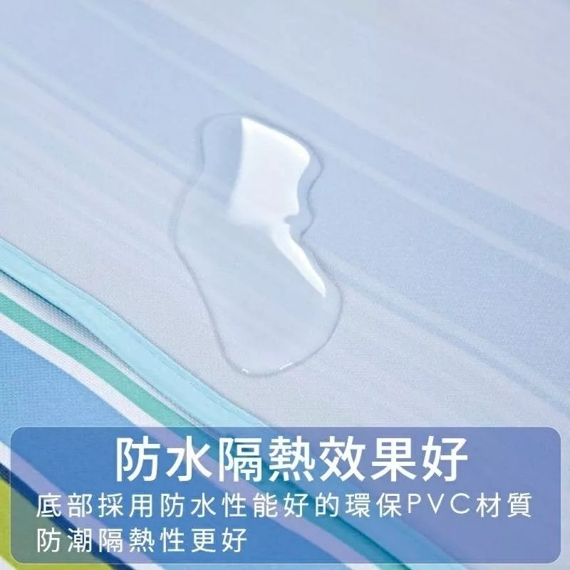 戶外防水防潮便攜條紋野餐墊 Picnic Blanket 牛津布海岸沙灘墊 手提加大加寬可收納折疊野營露營墊-細節圖3