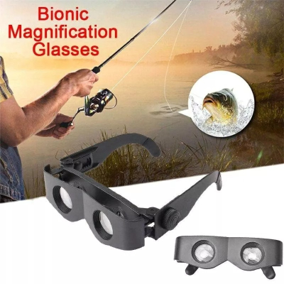 釣魚焦距調節放大眼鏡 便攜浮標望遠鏡 輕量化閱讀手工藝放大鏡 送眼鏡收納盒