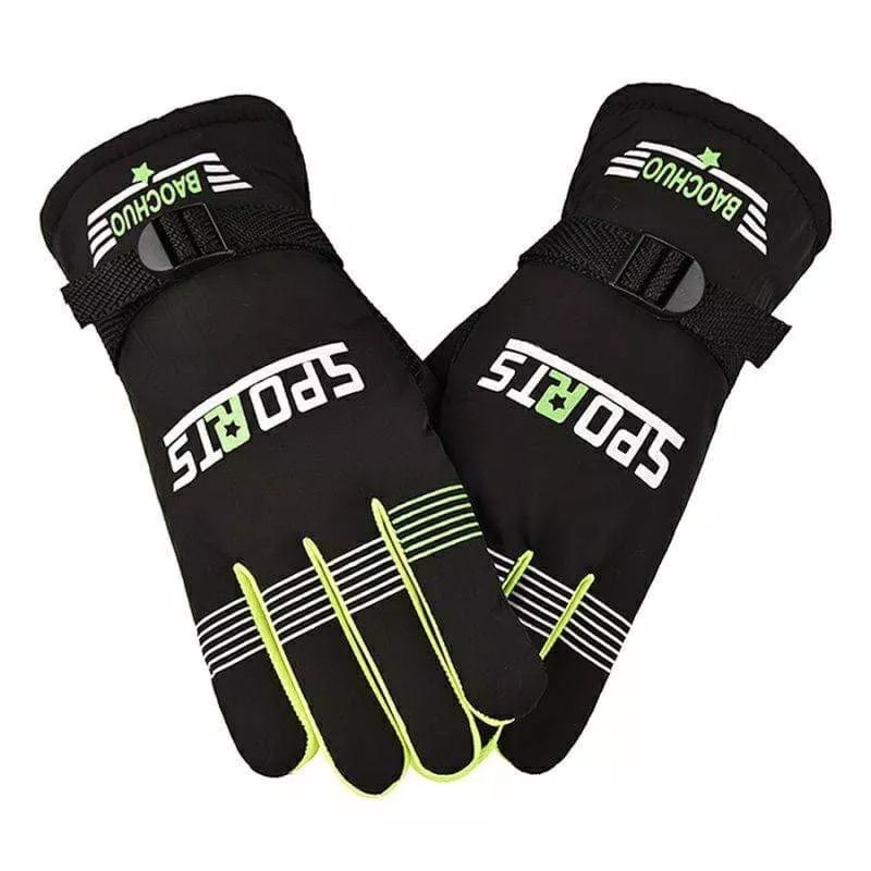 冬季羊毛摩托車保暖手套 機車防水防風登山滑雪抗寒手套 戶外運動騎行加厚鵝絨手套 學生禦寒休閒裝備-細節圖5