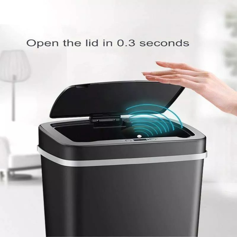 智能感應垃圾桶 自動感應大容量12L靜音回收筒 智慧紅外線感應IPX3防水 家用廁所辦公室房間免接觸懶人垃圾筒-細節圖7