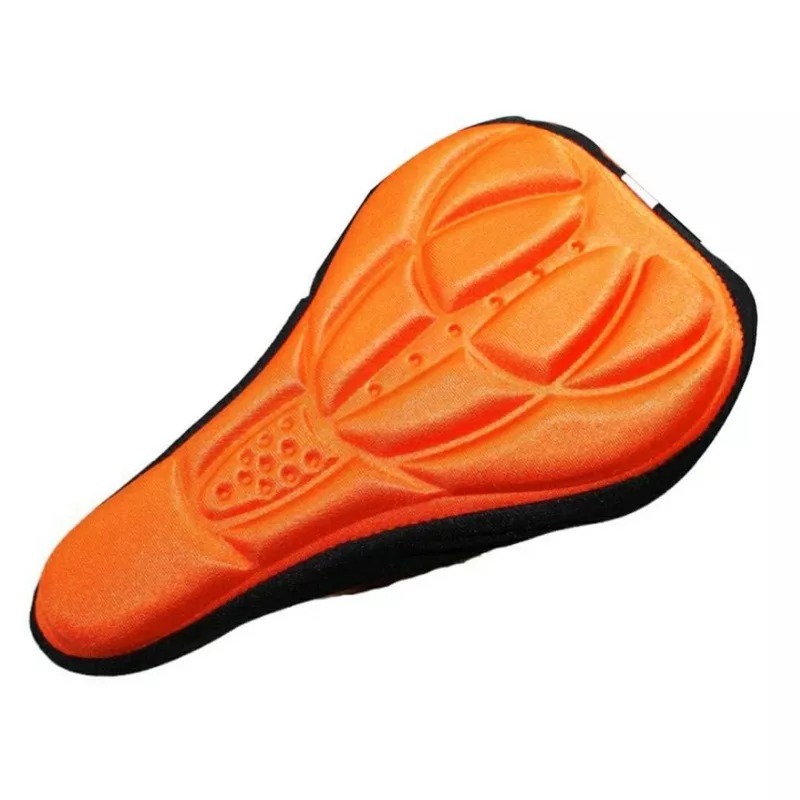 自行車3D立體坐墊套 單車防震海綿安全反光條椅套  腳踏車透氣顆粒防滑止滑椅墊 山地公路車加厚彈性伸縮扣調節環座墊套-細節圖7