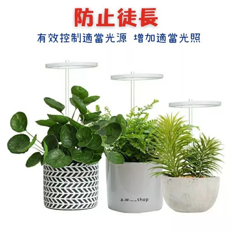 LED環形植物生長燈 定時花卉室內蔬菜五檔調光補光燈 天使環狀多肉植物防止徒長燈 紅藍光USB植物燈 全光譜幼苗景觀燈-細節圖2