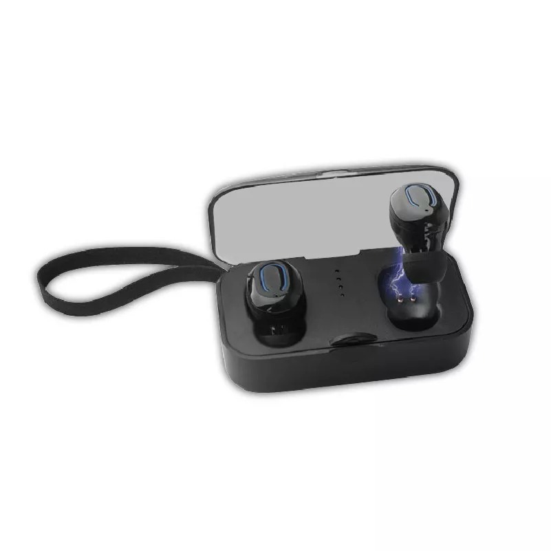 運動無線藍芽耳機 tws5.0智能觸控雙通話立體聲 充電倉收納盒隱形微型耳機 迷你重低音磁吸充電 聽音樂降噪自動配對-細節圖10
